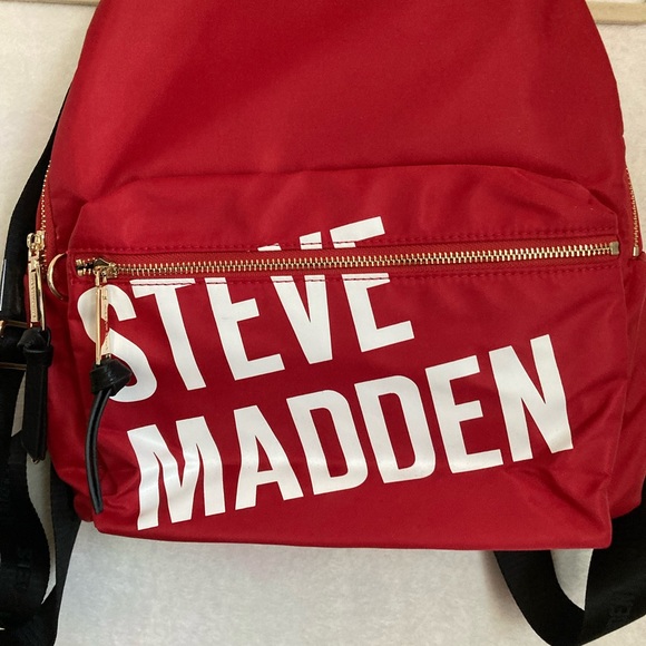 NWT Steve Madden Red Backpack! - Picture 3 of 7
